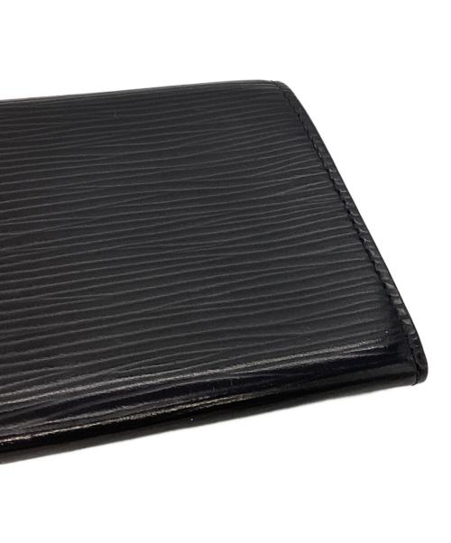 LOUIS VUITTON（ルイ ヴィトン）LOUIS VUITTON (ルイ ヴィトン) M56582　アンヴェロップ・カルト ドゥ ヴィジット カードケース 　エピ　ノワール ブラックの古着・服飾アイテム