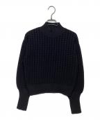 Loulou Willoughbyルルウィルビー）の古着「ロングリブカフスモールプルオーバー21252016110」｜ブラック