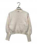 Loulou Willoughbyルルウィルビー）の古着「ロングリブカフスモールプルオーバー21252016110」｜アイボリー