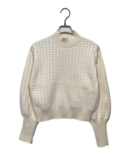 Loulou Willoughby（ルルウィルビー）Loulou Willoughby (ルルウィルビー) ロングリブカフスモールプルオーバー21252016110 アイボリー サイズ:2の古着・服飾アイテム