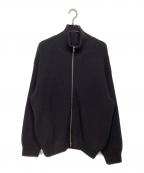 steinシュタイン）の古着「OVERSIZED DRIVERS KNIT ZIP JACKET　ST.535」｜ブラック