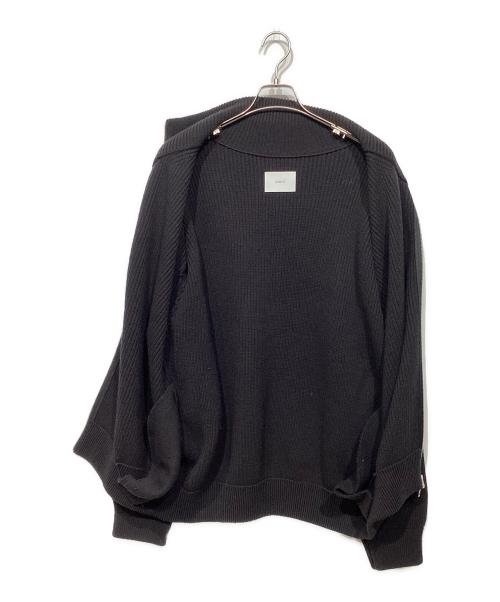 stein（シュタイン）stein (シュタイン) OVERSIZED DRIVERS KNIT ZIP JACKET　ST.535 ブラック サイズ:Mの古着・服飾アイテム