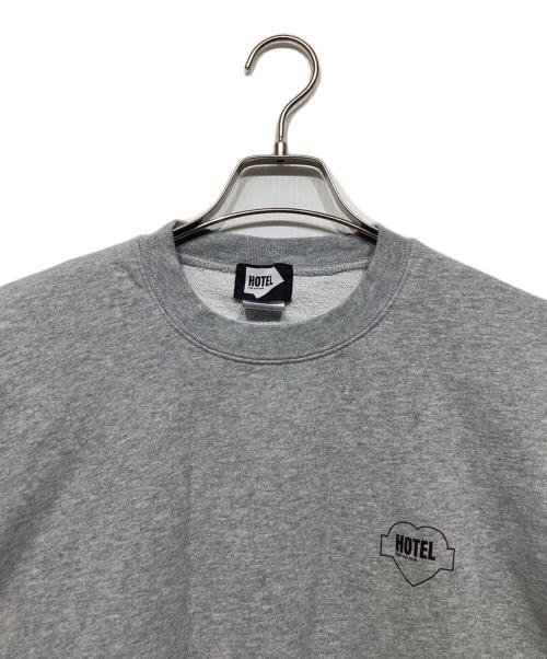 HOTEL（ホテル）HOTEL (ホテル) tatoo studio yamada (タトゥースタジオ ヤマダ) スウェット グレー サイズ:XLの古着・服飾アイテム