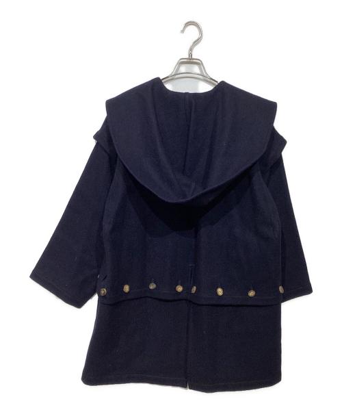 COMME des GARCONS（コムデギャルソン）COMME des GARCONS (コムデギャルソン) デザインウールコート ネイビー サイズ:記載なしの古着・服飾アイテム