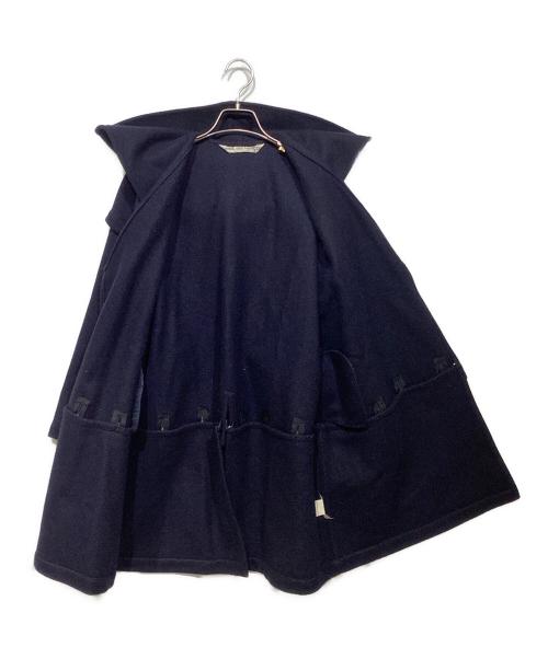 COMME des GARCONS（コムデギャルソン）COMME des GARCONS (コムデギャルソン) デザインウールコート ネイビー サイズ:記載なしの古着・服飾アイテム