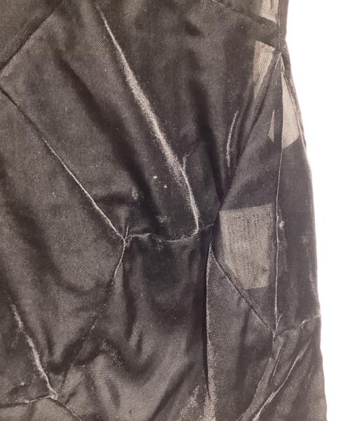 COMME des GARCONS（コムデギャルソン）COMME des GARCONS (コムデギャルソン) ノースリーブベロアブラウス　GC-B041 ブラック サイズ:Mの古着・服飾アイテム