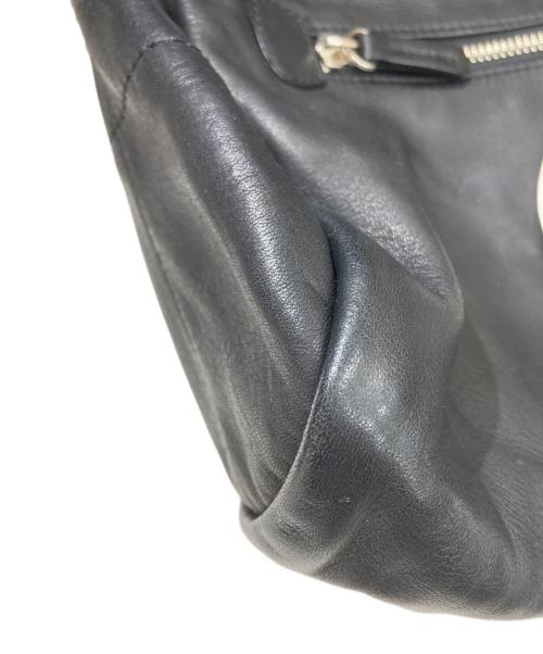 kawa-kawa（カワカワ）kawa-kawa (カワカワ) 貝ボタン ショルダーバッグ ブラックの古着・服飾アイテム