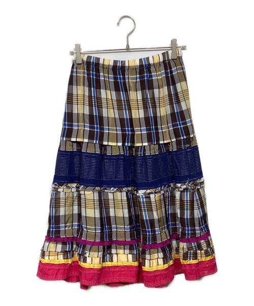 tricot COMME des GARCONS（トリココムデギャルソン）tricot COMME des GARCONS (トリココムデギャルソン) クレイジーパターンティアードスカート マルチカラー サイズ:不明の古着・服飾アイテム