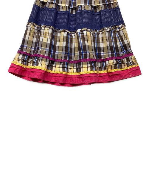 tricot COMME des GARCONS（トリココムデギャルソン）tricot COMME des GARCONS (トリココムデギャルソン) クレイジーパターンティアードスカート マルチカラー サイズ:不明の古着・服飾アイテム