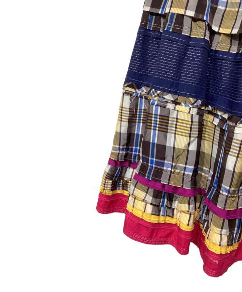 tricot COMME des GARCONS（トリココムデギャルソン）tricot COMME des GARCONS (トリココムデギャルソン) クレイジーパターンティアードスカート マルチカラー サイズ:不明の古着・服飾アイテム