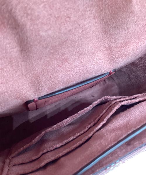 COACH（コーチ）COACH (コーチ) C8321　シグネチャージャガードショルダーバッグ ピンクの古着・服飾アイテム