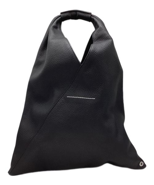 MM6 Maison Margiela（エムエムシックスメゾンマルジェラ）MM6 Maison Margiela (エムエムシックスメゾンマルジェラ) スモールジャパニーズレザートートバッグ ブラックの古着・服飾アイテム