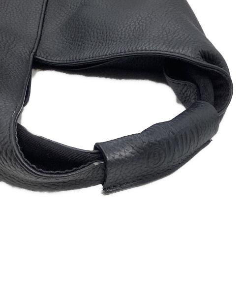 MM6 Maison Margiela（エムエムシックスメゾンマルジェラ）MM6 Maison Margiela (エムエムシックスメゾンマルジェラ) スモールジャパニーズレザートートバッグ ブラックの古着・服飾アイテム