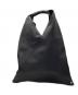 MM6 Maison Margiela（エムエムシックスメゾンマルジェラ）の古着「スモールジャパニーズレザートートバッグ」｜ブラック