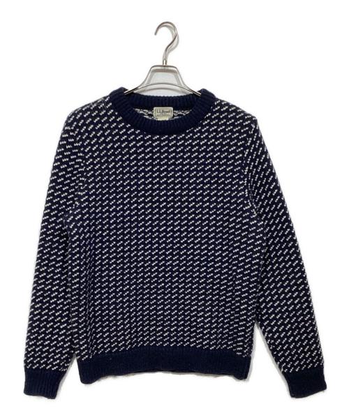 L.L.Bean（エルエルビーン）L.L.Bean (エルエルビーン) バーズアイニット 259447 ネイビー サイズ:Sの古着・服飾アイテム
