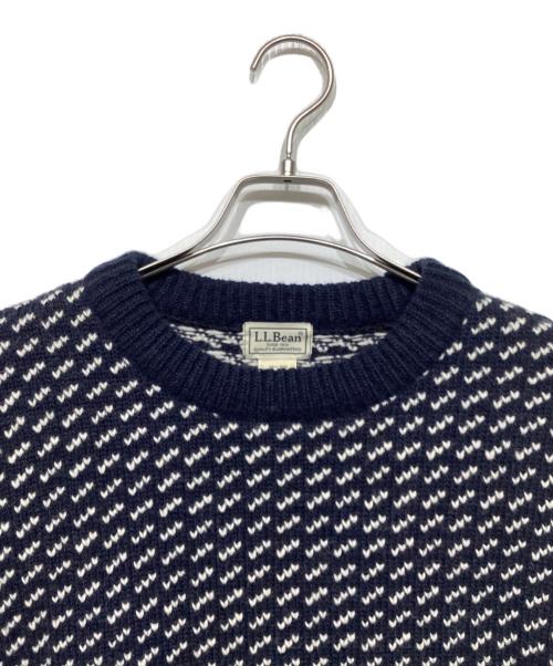 L.L.Bean（エルエルビーン）L.L.Bean (エルエルビーン) バーズアイニット 259447 ネイビー サイズ:Sの古着・服飾アイテム