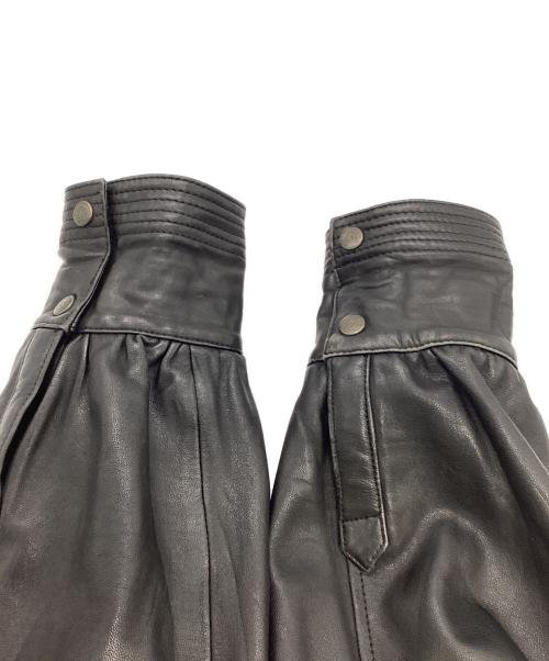 london fog（ロンドンフォグ）london fog (ロンドンフォグ) ハイネックレザーブルゾン ブラック サイズ:XLの古着・服飾アイテム