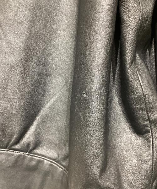 london fog（ロンドンフォグ）london fog (ロンドンフォグ) ハイネックレザーブルゾン ブラック サイズ:XLの古着・服飾アイテム