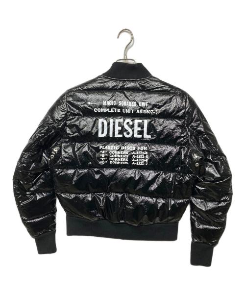 DIESEL（ディーゼル）DIESEL (ディーゼル) ANEMOSTOPパテントボンバージャケット ブラック サイズ:XXSの古着・服飾アイテム