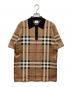 BURBERRY（バーバリー）の古着「シルクブレンドポロシャツ」｜ブラウン