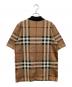 BURBERRY (バーバリー) シルクブレンドポロシャツ ブラウン サイズ:S：30000円