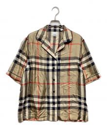 BURBERRY（バーバリー）の古着「ノヴァチェックサテンシャツ」｜ベージュ