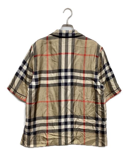 BURBERRY（バーバリー）BURBERRY (バーバリー) ノヴァチェックサテンシャツ ベージュ サイズ:6の古着・服飾アイテム