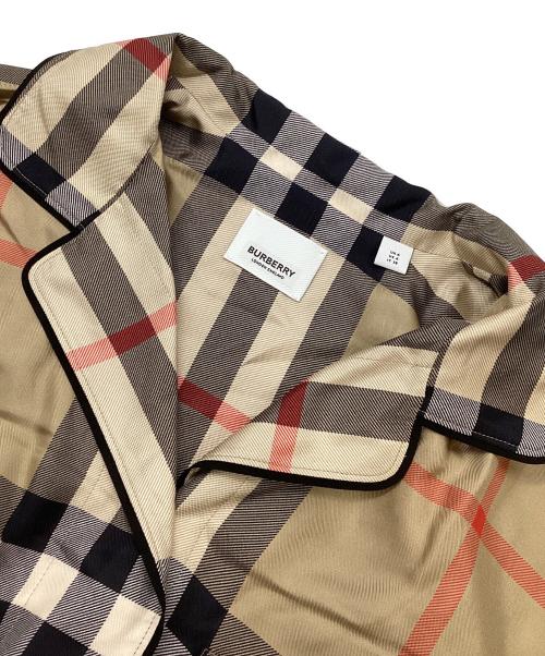 BURBERRY（バーバリー）BURBERRY (バーバリー) ノヴァチェックサテンシャツ ベージュ サイズ:6の古着・服飾アイテム