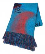 MONTMARTRE NEW YORKモンマルトル ニューヨーク）の古着「NEUTRAL LIPS SCARF」｜ブルー