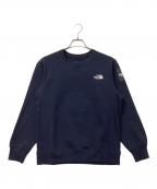 THE NORTH FACEザ ノース フェイス）の古着「NT61931　スクエアロゴクルー」｜ネイビー