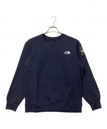 THE NORTH FACE（ザ ノース フェイス）の古着「NT61931　スクエアロゴクルー」｜ネイビー