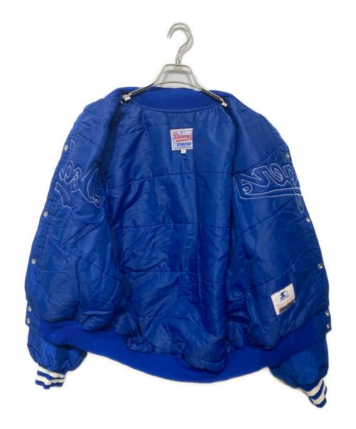 Diamond by STARTER（ダイアモンドバイスターター）Diamond by STARTER (ダイアモンドバイスターター) ナイロンスタジャン ブルー サイズ:Lの古着・服飾アイテム