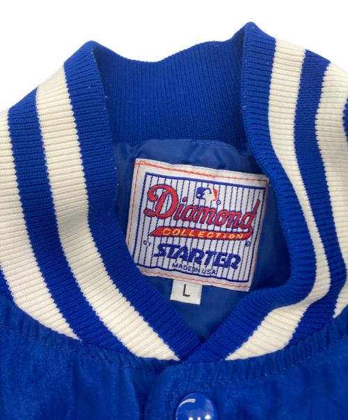 Diamond by STARTER（ダイアモンドバイスターター）Diamond by STARTER (ダイアモンドバイスターター) ナイロンスタジャン ブルー サイズ:Lの古着・服飾アイテム