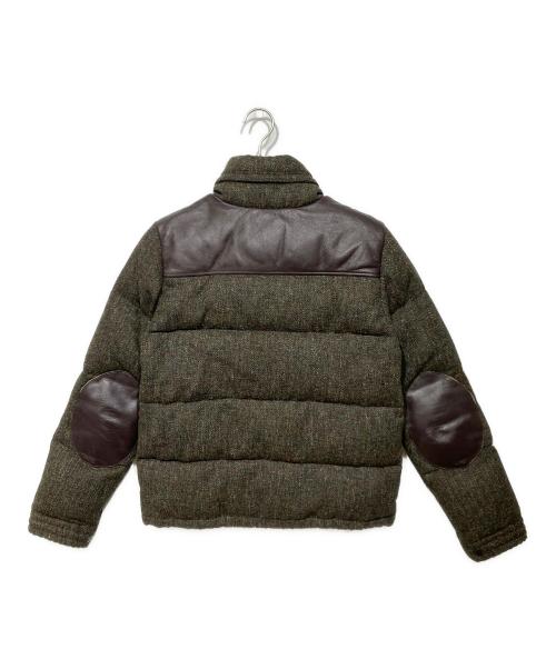 MONCLER（モンクレール）MONCLER (モンクレール) COMME des GARCONS JUNYA WATANABE MAN (コムデギャルソンジュンヤワタナベマン) エベレスト ツイード ダウンジャケット グリーン×ブラウン サイズ:SSの古着・服飾アイテム
