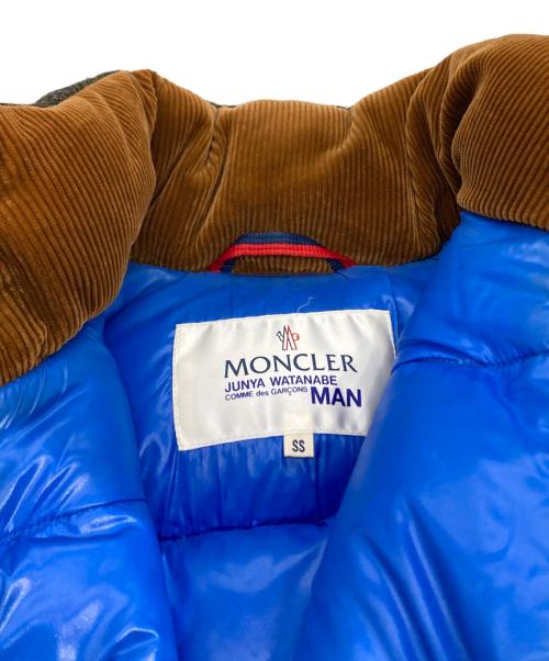 MONCLER（モンクレール）MONCLER (モンクレール) COMME des GARCONS JUNYA WATANABE MAN (コムデギャルソンジュンヤワタナベマン) エベレスト ツイード ダウンジャケット グリーン×ブラウン サイズ:SSの古着・服飾アイテム