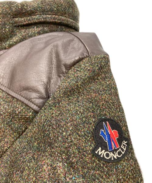 MONCLER（モンクレール）MONCLER (モンクレール) COMME des GARCONS JUNYA WATANABE MAN (コムデギャルソンジュンヤワタナベマン) エベレスト ツイード ダウンジャケット グリーン×ブラウン サイズ:SSの古着・服飾アイテム