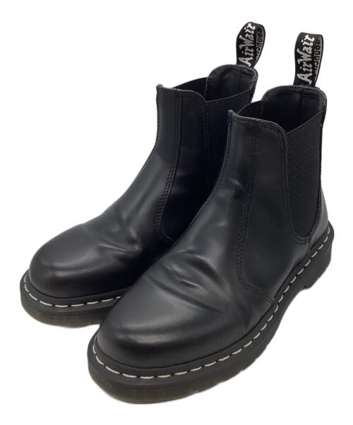 Dr.Martens（ドクターマーチン）Dr.Martens (ドクターマーチン) 2976 ホワイトステッチ チェルシーブーツ ブラック サイズ:UK5の古着・服飾アイテム
