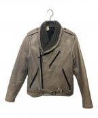 N.HOOLYWOODエヌ ハリウッド）の古着「牛革 ライダースジャケット」｜ブラウン