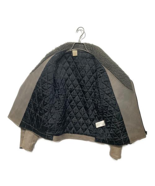 N.HOOLYWOOD（エヌ ハリウッド）N.HOOLYWOOD (エヌ ハリウッド) 牛革 ライダースジャケット ブラウン サイズ:36の古着・服飾アイテム