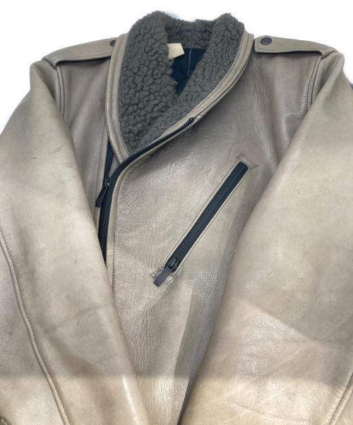 N.HOOLYWOOD（エヌ ハリウッド）N.HOOLYWOOD (エヌ ハリウッド) 牛革 ライダースジャケット ブラウン サイズ:36の古着・服飾アイテム