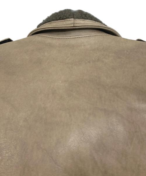 N.HOOLYWOOD（エヌ ハリウッド）N.HOOLYWOOD (エヌ ハリウッド) 牛革 ライダースジャケット ブラウン サイズ:36の古着・服飾アイテム