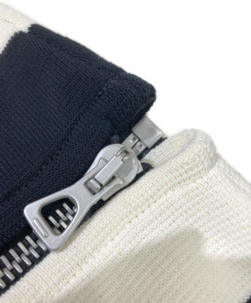 GUCCI（グッチ）GUCCI (グッチ) ワッペン付 ボーダーワンピース　731592 ブラック×ホワイト サイズ:Sの古着・服飾アイテム