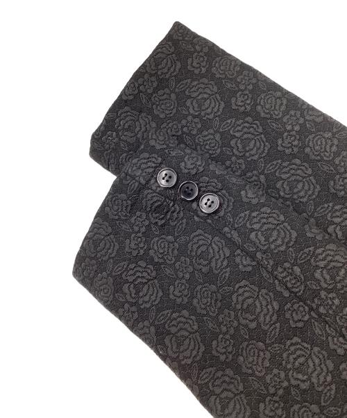 tricot COMME des GARCONS（トリココムデギャルソン）tricot COMME des GARCONS (トリココムデギャルソン) フラワー刺繍フリルジャケット　TT-J011 ブラック サイズ:Sの古着・服飾アイテム