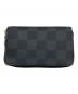 LOUIS VUITTON (ルイ ヴィトン) ダミエ・グラフィット　ジッピーコインパース　N63076 ブラック×グレー：30000円