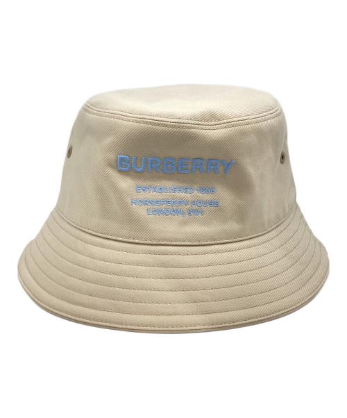 BURBERRY（バーバリー）BURBERRY (バーバリー) HORSEFERRY バケットハット ベージュ サイズ:Lの古着・服飾アイテム