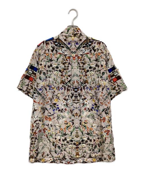 BURBERRY（バーバリー）BURBERRY (バーバリー) 総柄シルクセットアップ グレー×マルチカラー サイズ:UK6の古着・服飾アイテム