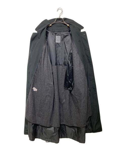 Christian Dior MONSIEUR（クリスチャンディオールムッシュ）Christian Dior MONSIEUR (クリスチャンディオールムッシュ) オールドライナー付きステンカラーコート ブラック サイズ:40Lの古着・服飾アイテム