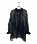 HYKEハイク）の古着「シアーシフォンブラウス」｜ブラック