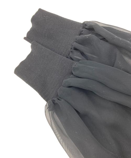 HYKE（ハイク）HYKE (ハイク) シアーシフォンブラウス ブラック サイズ:2の古着・服飾アイテム