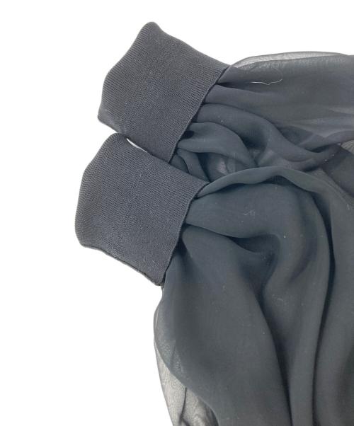 HYKE（ハイク）HYKE (ハイク) シアーシフォンブラウス ブラック サイズ:2の古着・服飾アイテム